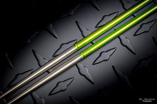 Load image into Gallery viewer, 2 Piece Takedown Titanium Chopsticks Annodized Toxic Green w/ Pouch
