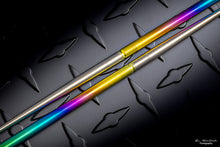 Load image into Gallery viewer, 2 Piece Takedown Titanium Chopsticks Annodized Rainbow w/ Pouch
