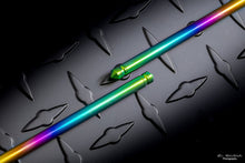 Load image into Gallery viewer, 2 Piece Takedown Titanium Chopsticks Annodized Rainbow w/ Pouch
